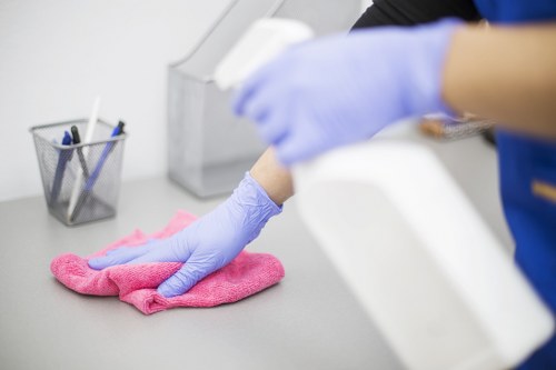 Professional house cleaning in a Belgravia townhouse interior