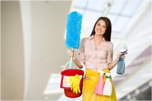Cleaning specialist working in a central London apartment with pet odour issues