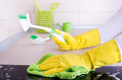 Cleaning a period property interior as part of a Belgravia move out clean