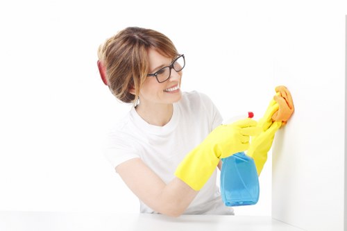 Detailed cleaning for a high-end Belgravia business interior and glass surfaces